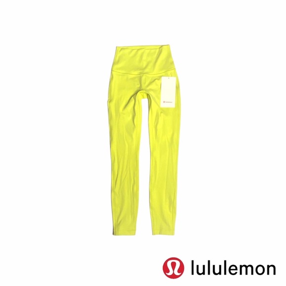 rare nwt lululemon SS21 wunder under HR tight 28” full on luxtreme in lemon vibe - Picture 2 of 4